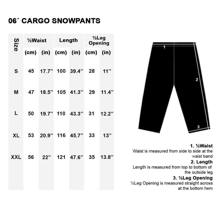 06' CARGO SNOWPANTS - BLACK