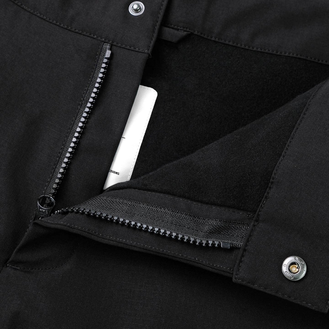 06' CARGO SNOWPANT - BLACK RIPSTOP – Harlaut Apparel