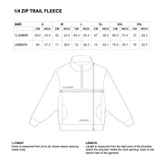 1/4 ZIP TRAIL FLEECE - BROWN