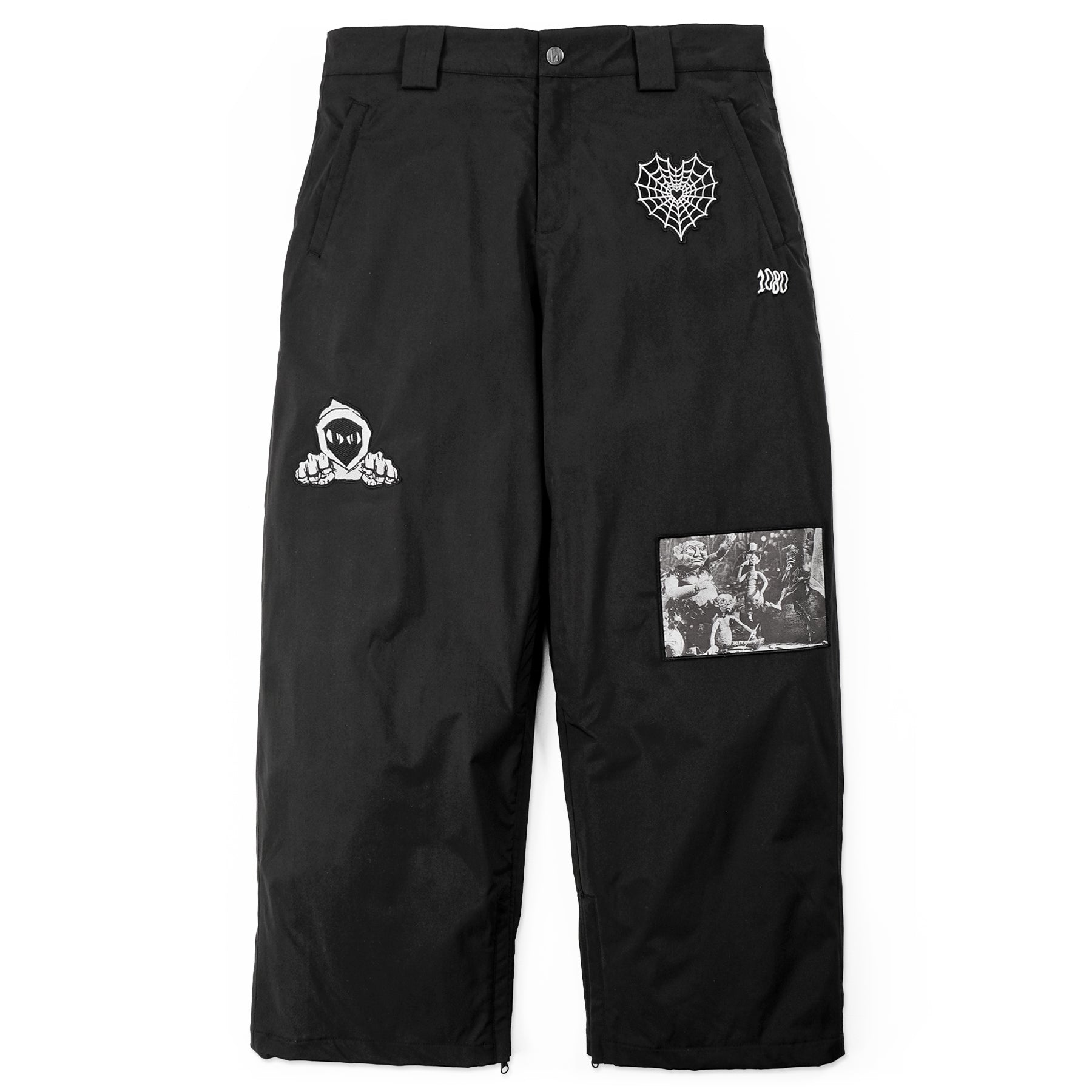 1080 SNOWPANT - PATCHES BLACK – Harlaut Apparel