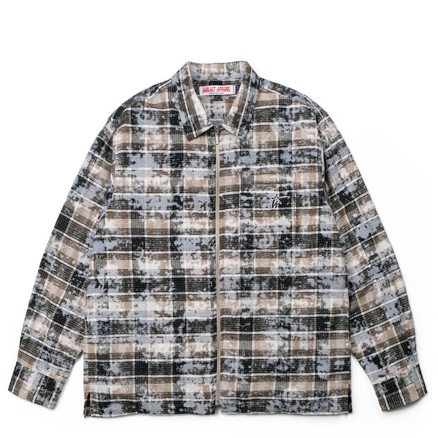 ACID ZIP SHIRT - DUST BEIGE