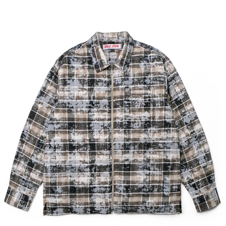 ACID ZIP SHIRT - DUST BEIGE