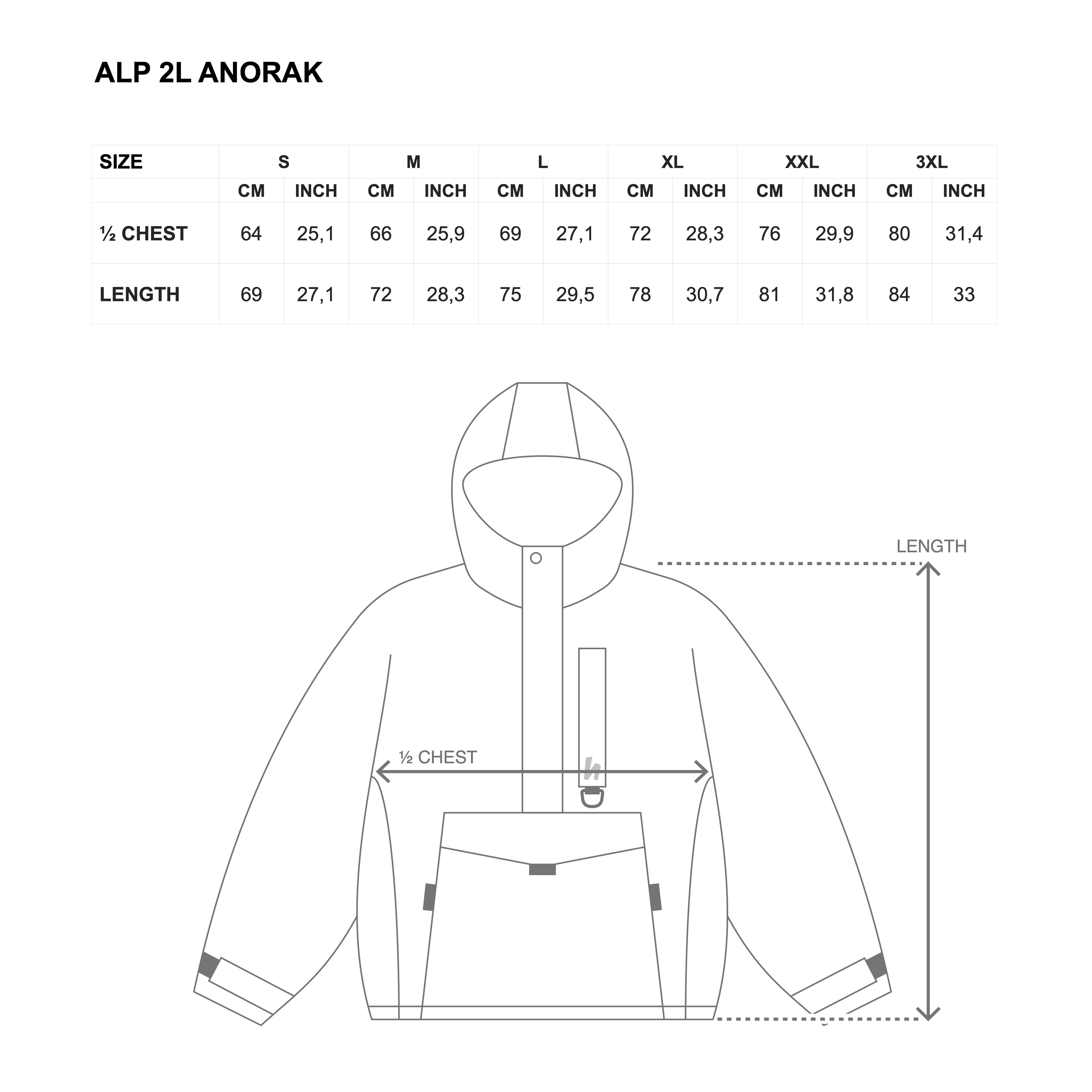 ALP 2L ANORAK - RED – Harlaut Apparel