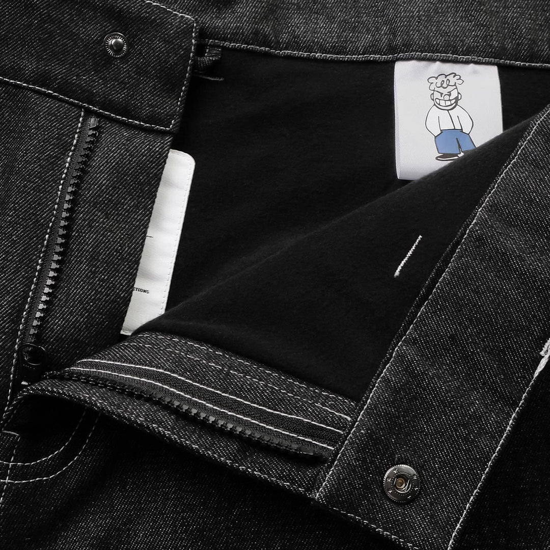 SHITKID JEAN SNOWPANT - RAW BLACK – Harlaut Apparel