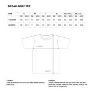BREAK AWAY TEE - BLACK