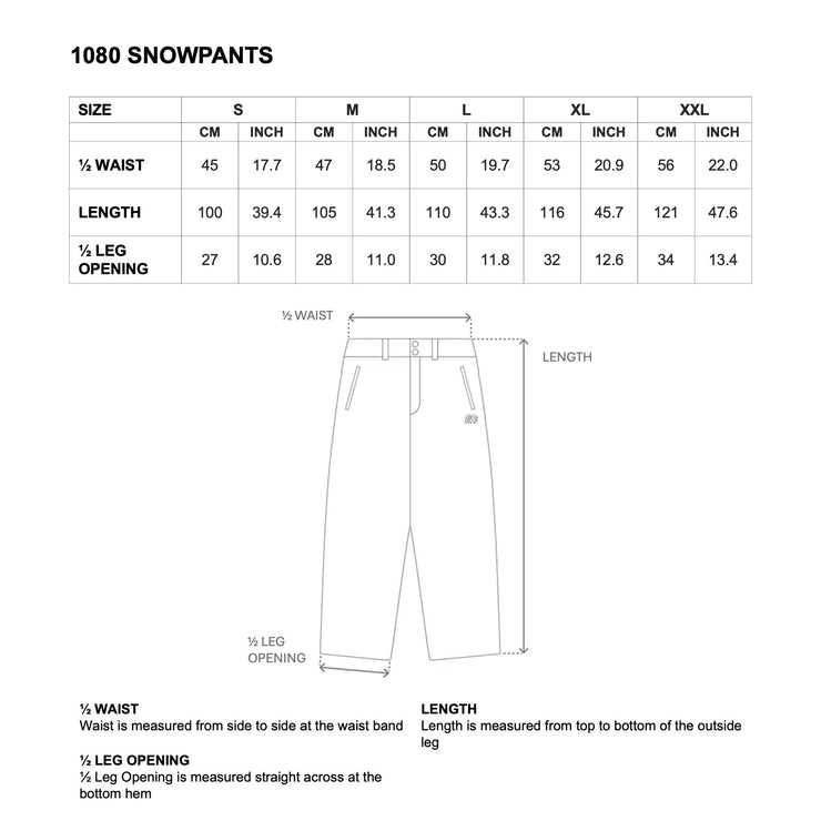 1080 SNOWPANTS - BLACK KNIGHT