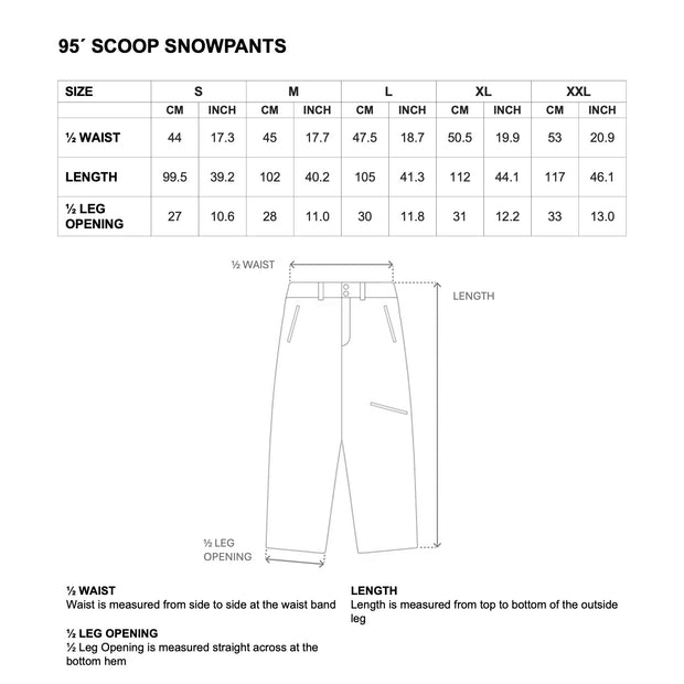 95´ SCOOP SNOWPANTS - BLACK