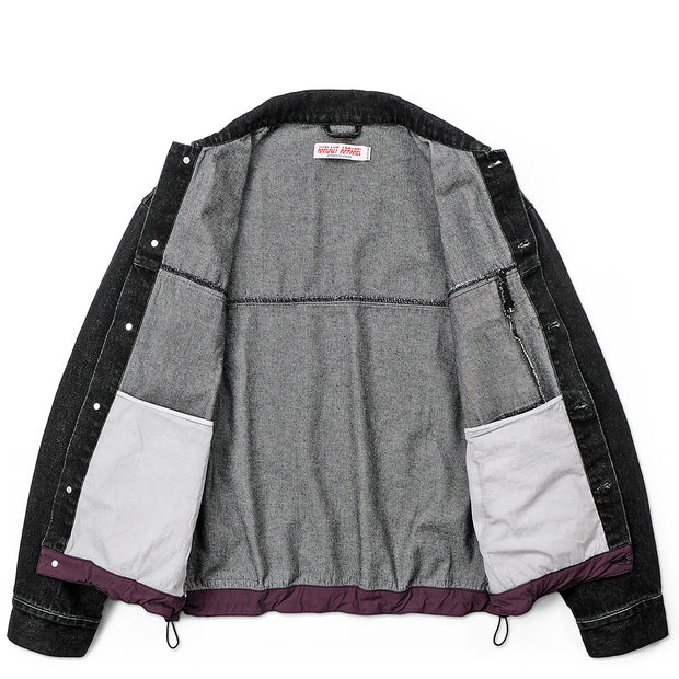 DENIM 13.5OZ JACKET - WASHED BLACK
