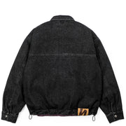 DENIM 13.5OZ JACKET - WASHED BLACK