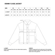 DENIM 13.5OZ JACKET - WASHED BLACK