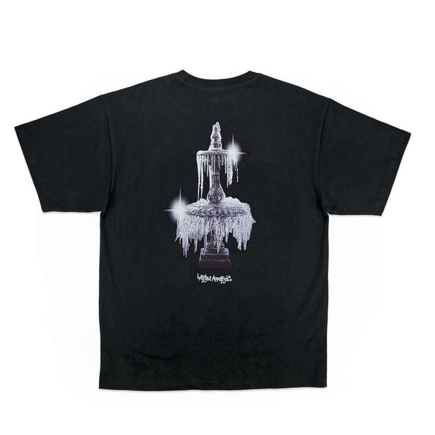 FROZEN FOUNTAIN TEE - BLACK