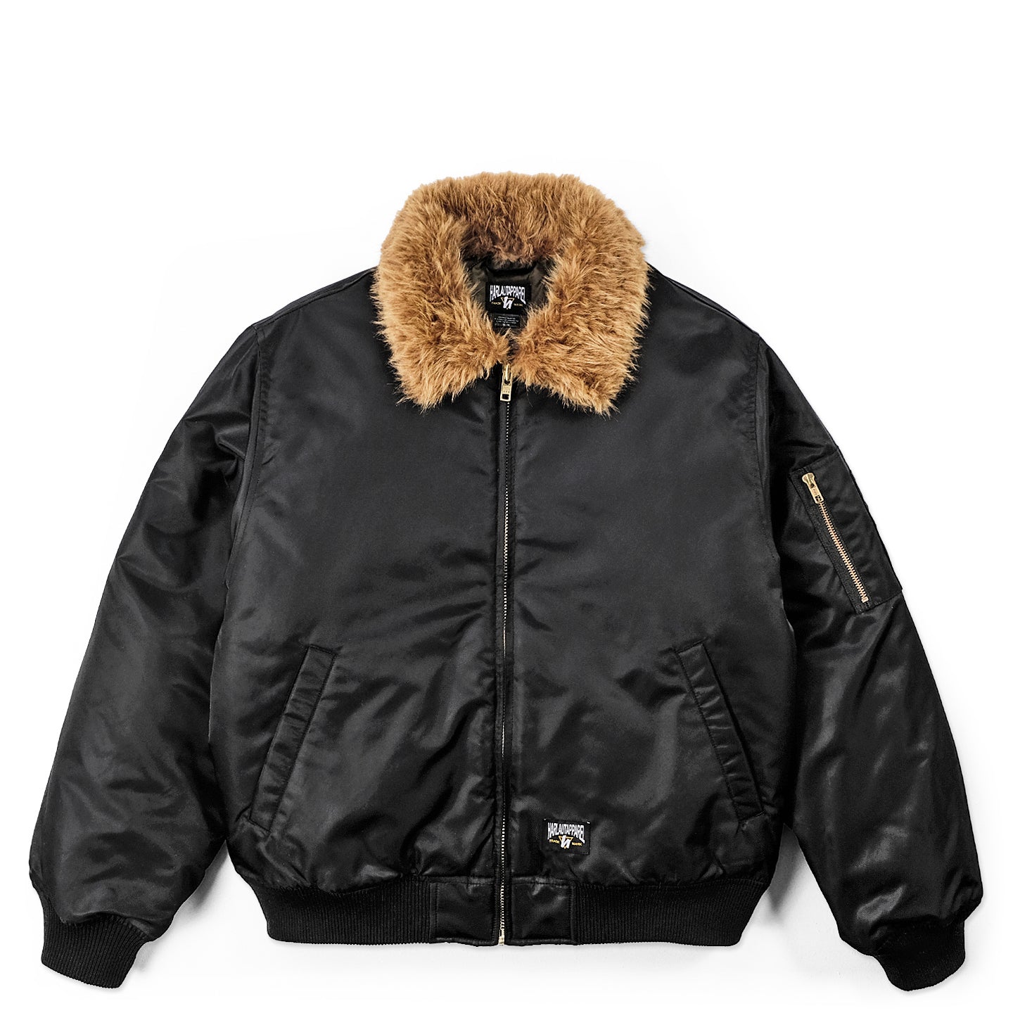 BOMBER FUR JACKET - BLACK – Harlaut Apparel