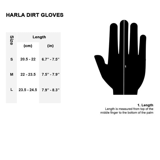 HARLA DIRT GLOVES - RED