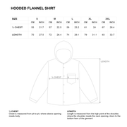 HOODED FLANNEL SHIRT - BROWN