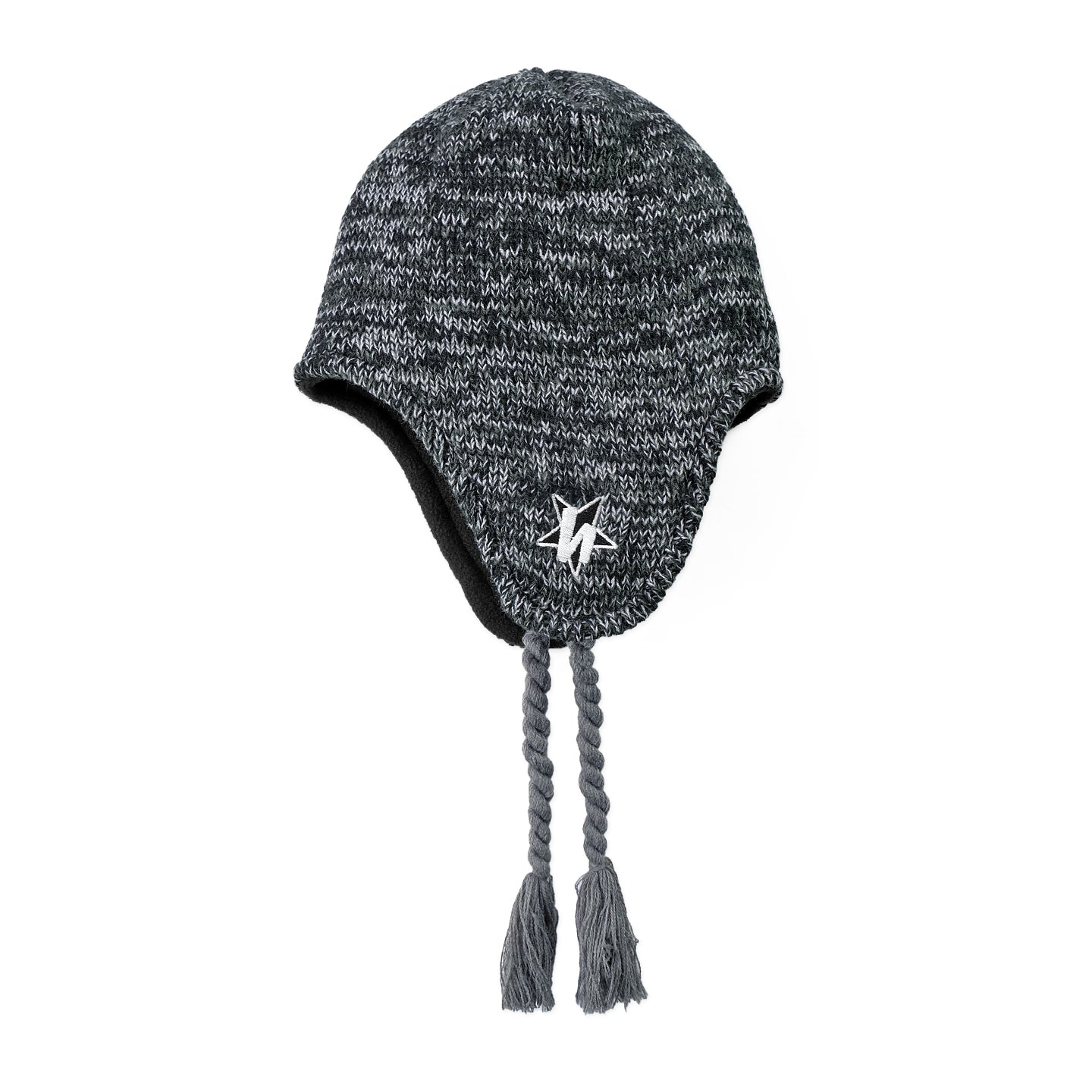 KNIT EAR FLAP BEANIE - CHARCOAL – Harlaut Apparel