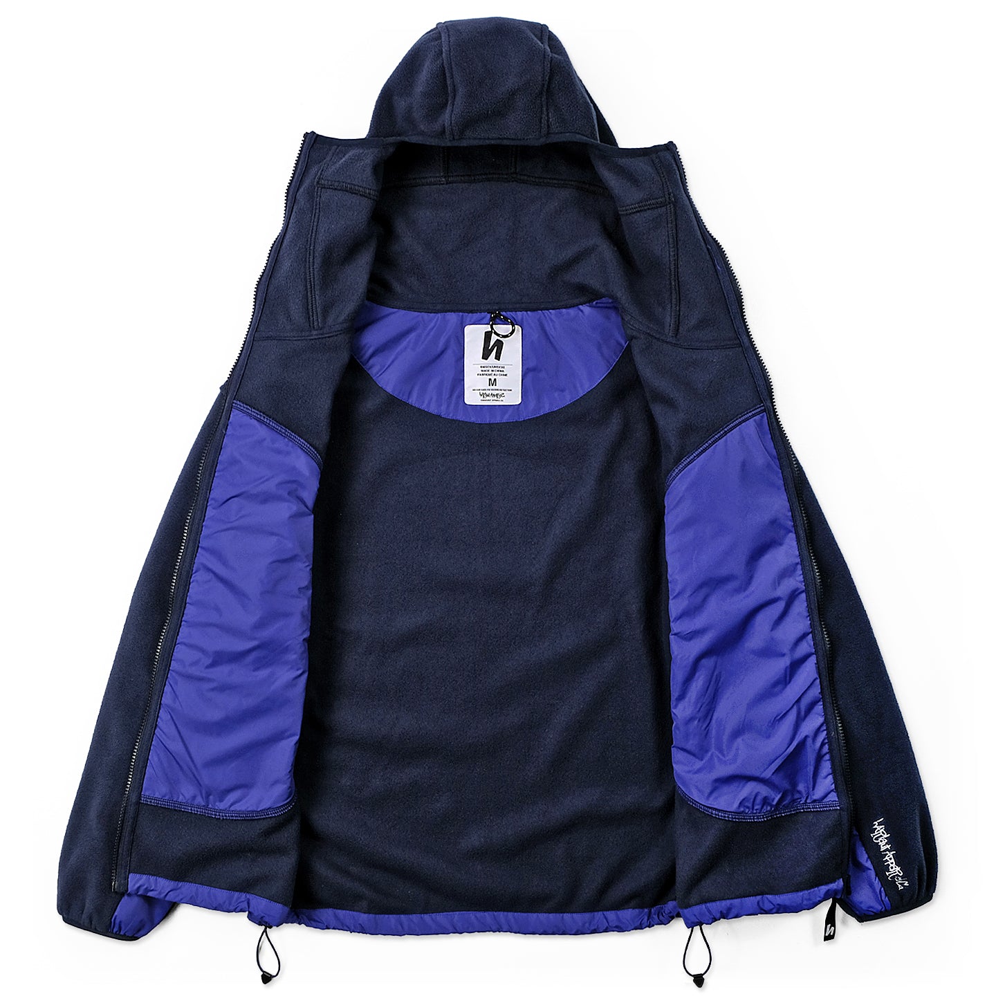 NINJA FLEECE JACKET - NAVY / ROYAL – Harlaut Apparel