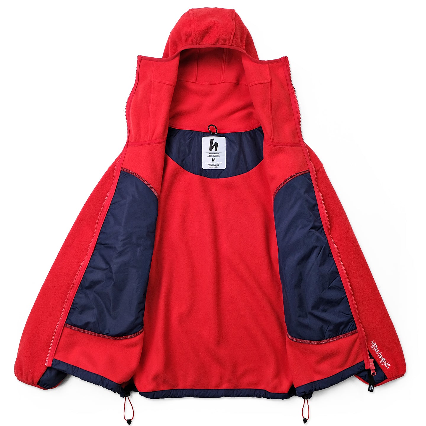 NINJA FLEECE JACKET - RED / ROYAL – Harlaut Apparel