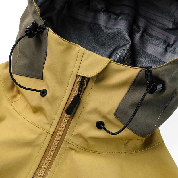 QUAD-VENT 3L JACKET - OLIVE / GOLD