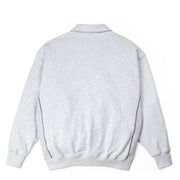 1/4 ZIP STAR SWEATSHIRT - ASH