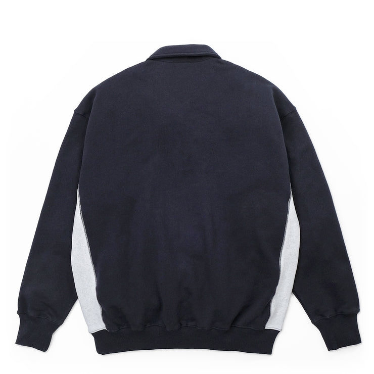 1/4 ZIP STAR SWEATSHIRT - NAVY