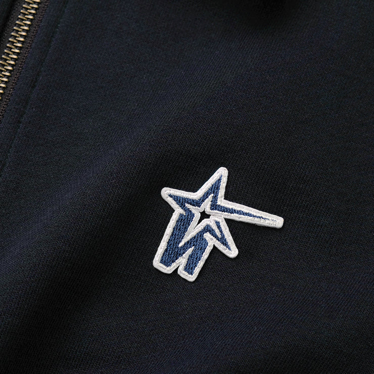 1/4 ZIP STAR SWEATSHIRT - NAVY