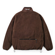 1/4 ZIP TRAIL FLEECE - BROWN
