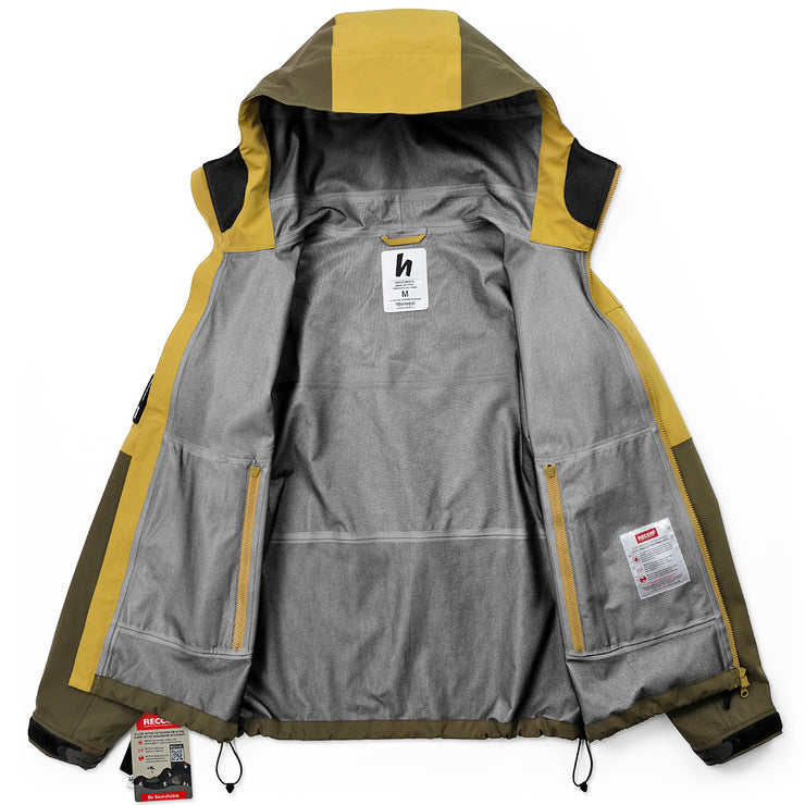 QUAD-VENT 3L JACKET - OLIVE / GOLD