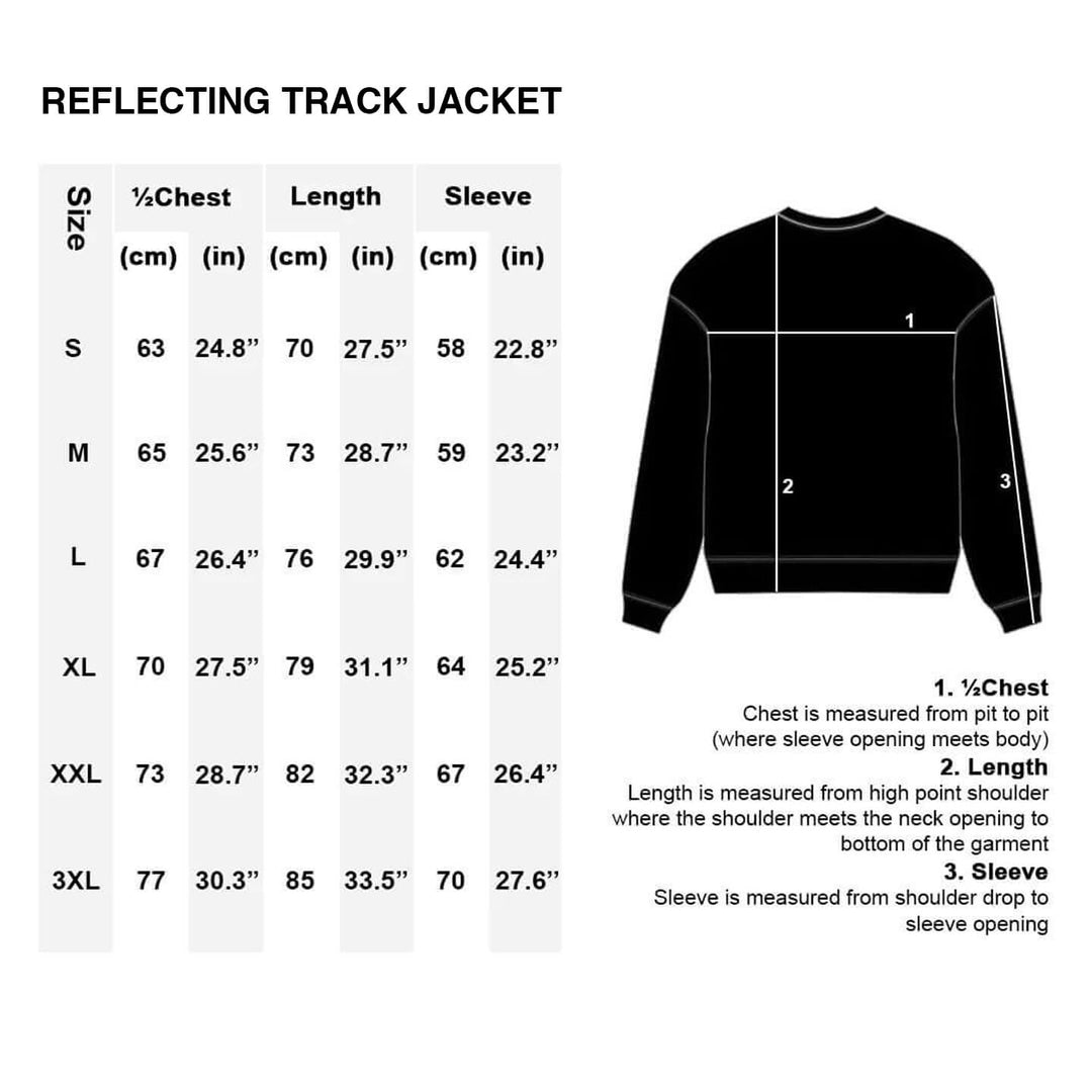 REFLECTING TRACK JACKET - BLACK – Harlaut Apparel