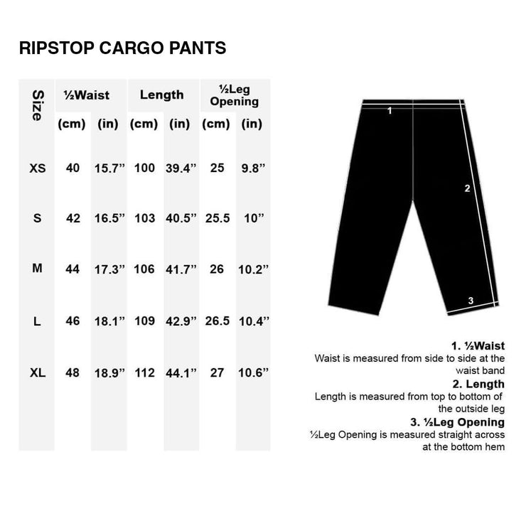 RIPSTOP CARGO PANTS - WOODLAND CAMO