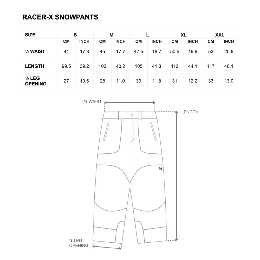 RACER-X SNOWPANT - BLACK – Harlaut Apparel