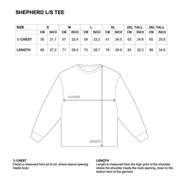SHEPHERD L/S TEE - NAVY