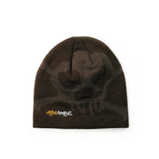 SKULL BEANIE - BROWN