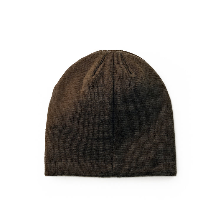 SKULL BEANIE - BROWN