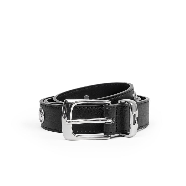 SPIRAL STUDDED BELT - BLACK