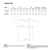 STRIPE TEE - WINE RED