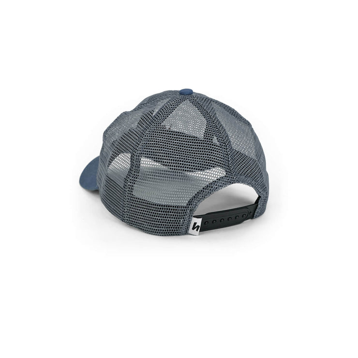 SCRIPT MESH CAP - DUST BLUE