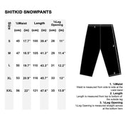 SHITKID HI-TEX SNOWPANTS - STONE