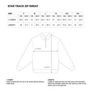 STAR TRACK ZIP SWEAT - BLACK