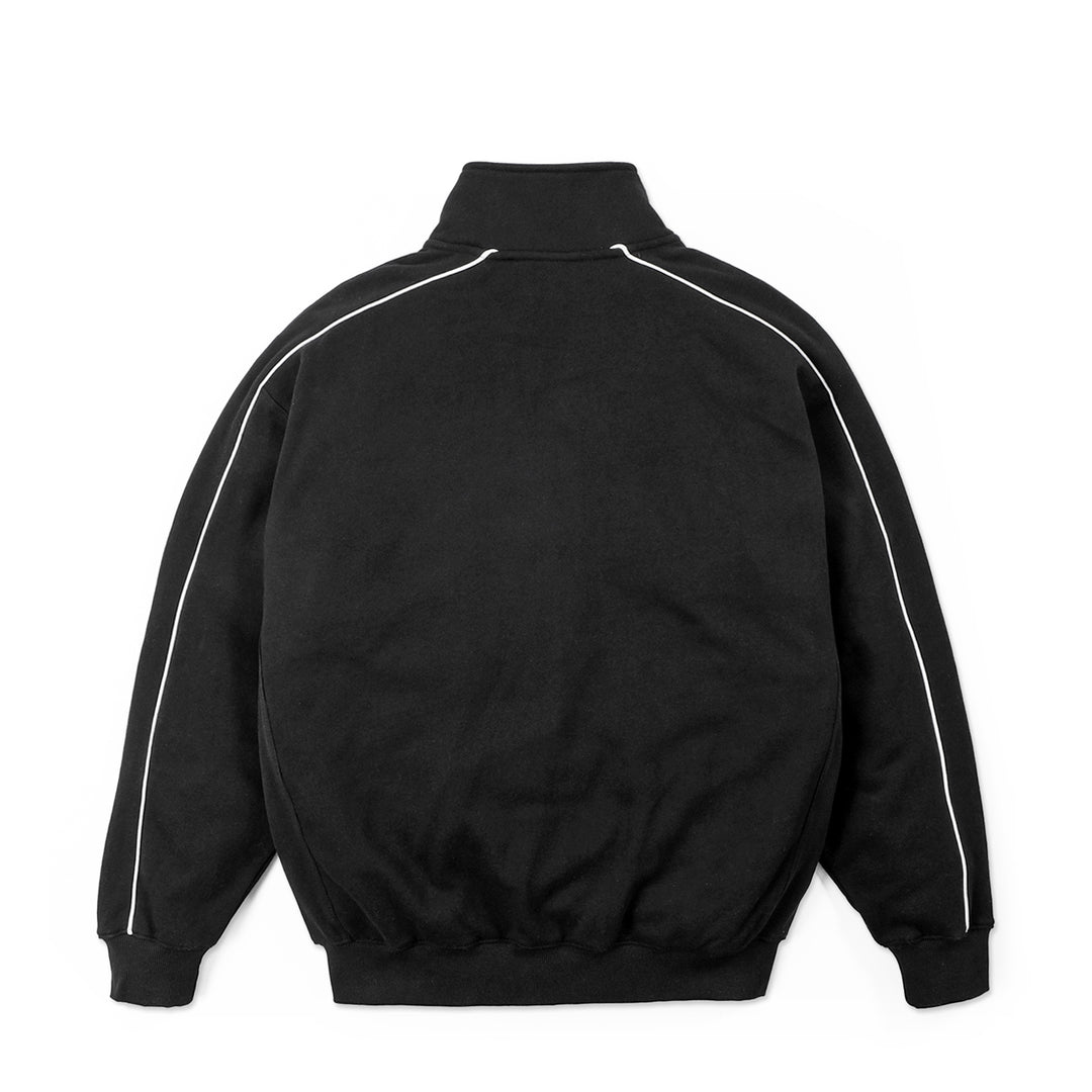 STAR TRACK ZIP SWEAT - BLACK – Harlaut Apparel
