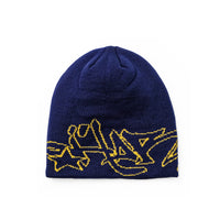 WILDSTYLE BEANIE - NAVY / YELLOW