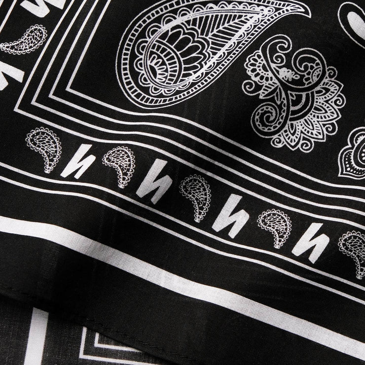 PAISLEY BANDANA - BLACK