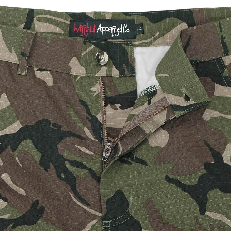 RIPSTOP CARGO PANTS - WOODLAND CAMO