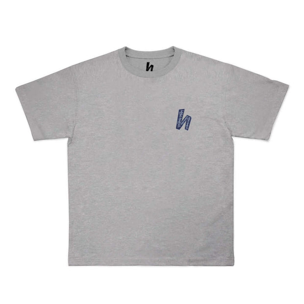 H-LOGO SCRIPT TEE - SPORTS GREY