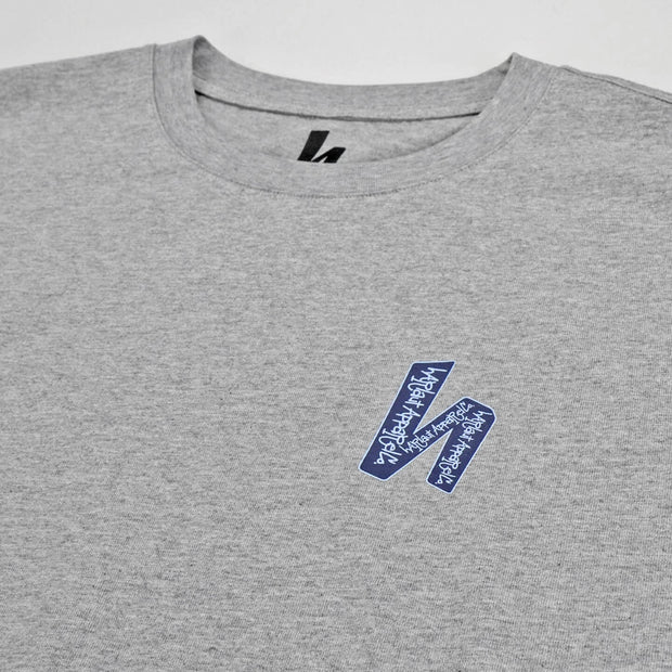 H-LOGO SCRIPT TEE - SPORTS GREY