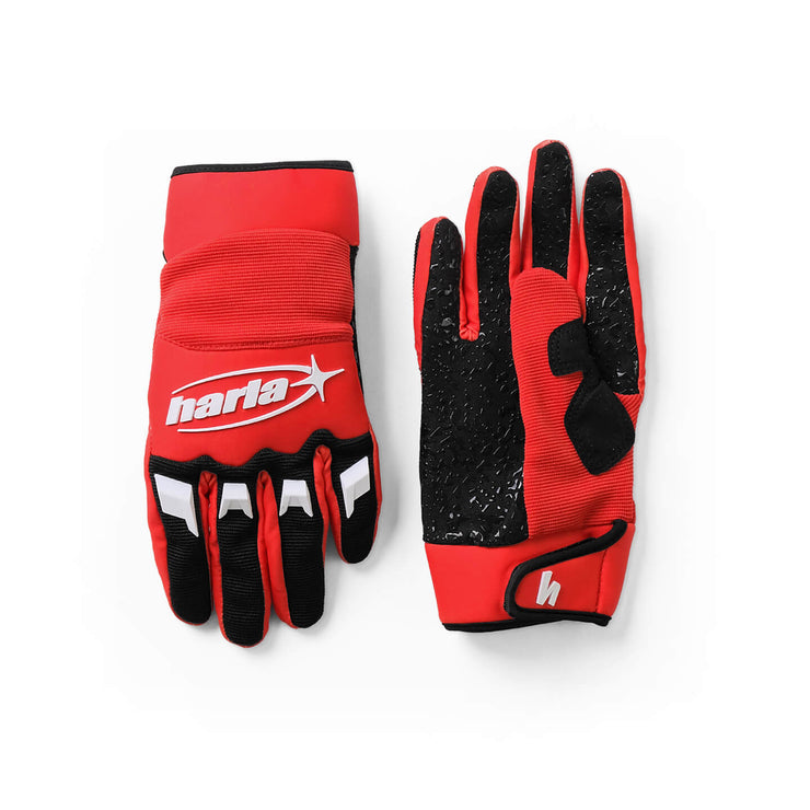 HARLA DIRT GLOVES - RED