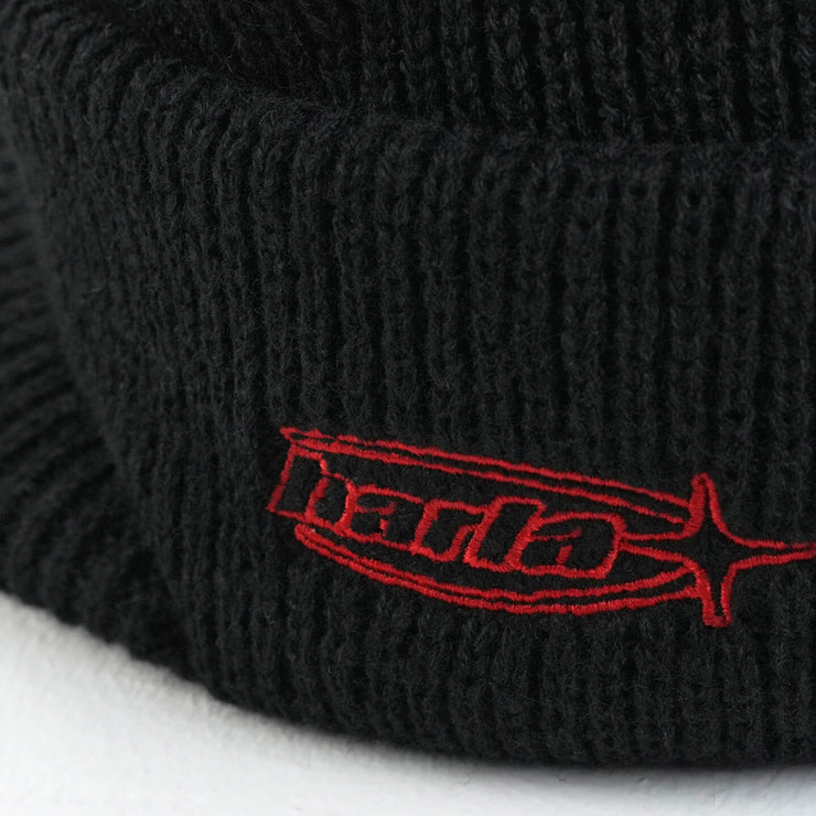 HARLA CAP BEANIE - BLACK