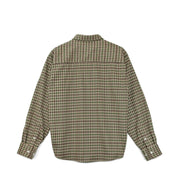 PLAID SHIRT - BROWN / GREEN