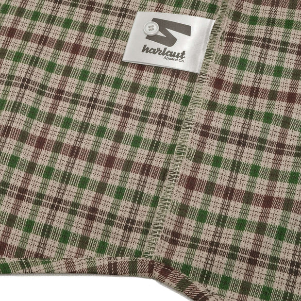 PLAID SHIRT - BROWN / GREEN