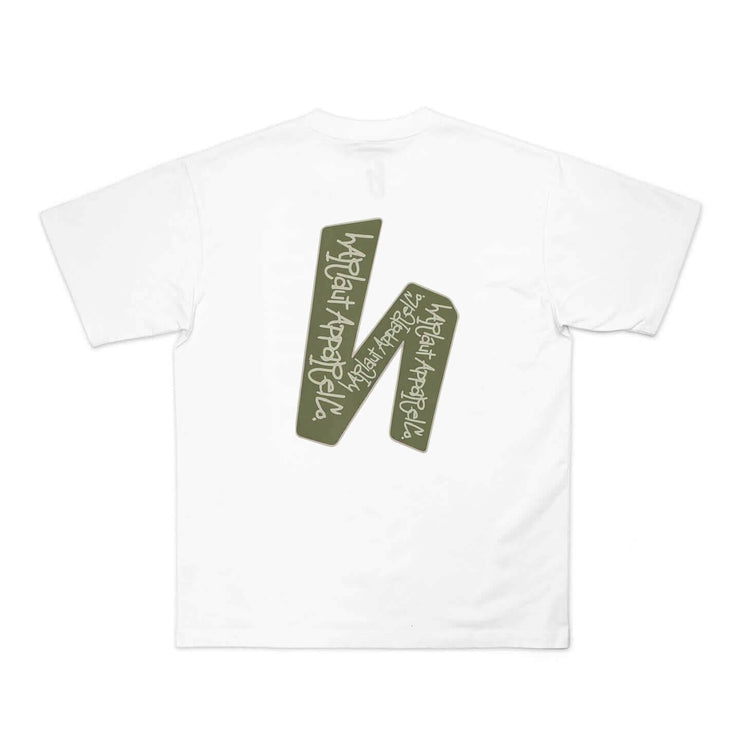 H-LOGO SCRIPT TEE - WHITE