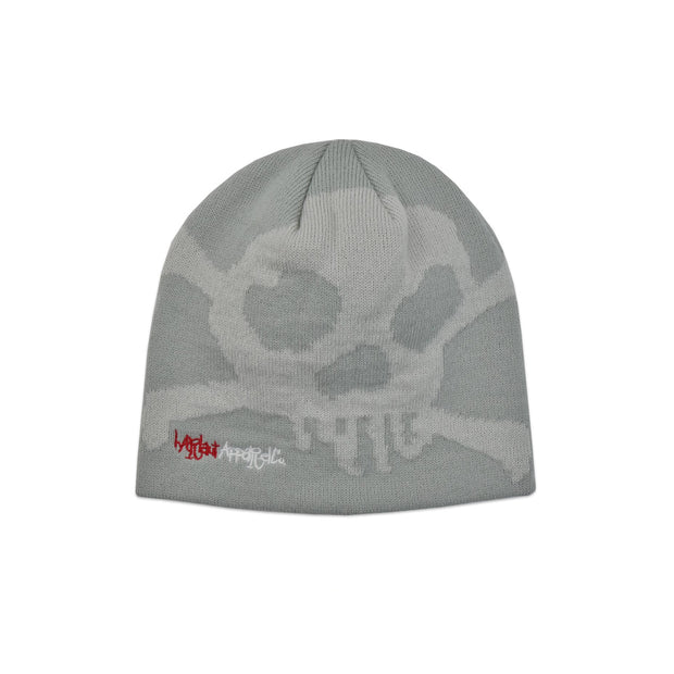 SKULL BEANIE - STONE